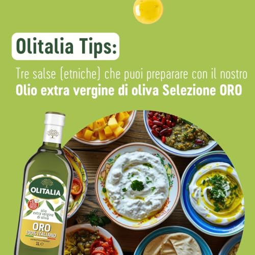 Image of Olitalia Extra Virgin Olive Oil Selezione ORO Italian • Premium Cold Extracted EVOO • Rich Fruity Flavor • Ideal for Cooking, Dressing, Salad & Mediterranean Diet, 33.81 fl oz ℮ 1000 ml