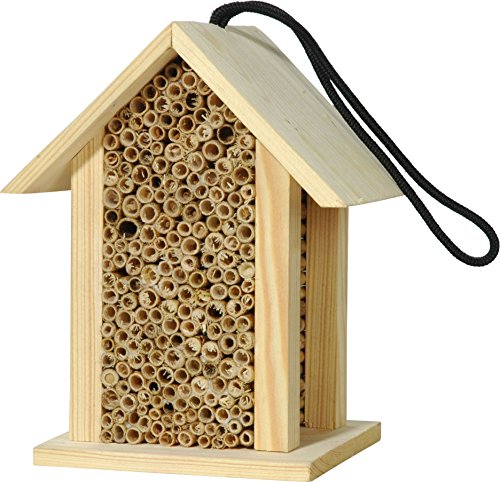 Preisvergleich Produktbild Luxus-Insektenhotels 22260e Insektenhotel für Wildbienen mit Schilf, Insektenhaus für Bienen, eckig, Natur