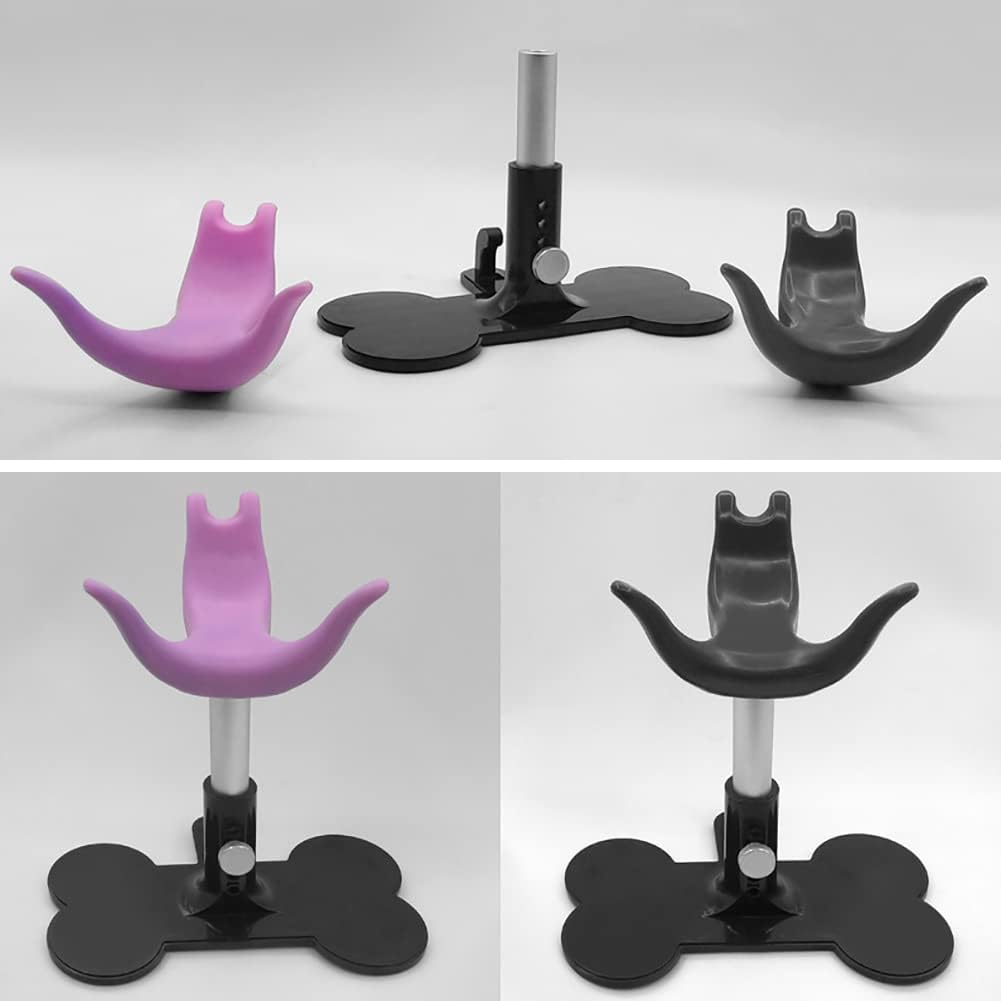 Pet Dog Grooming Chair - Adjustable Height Dog Beauty Seat Rack Dog Nail Cutting Chair Dog Bathing Chair Seat Puppy Shower Support Chair for Grooming Table Grey