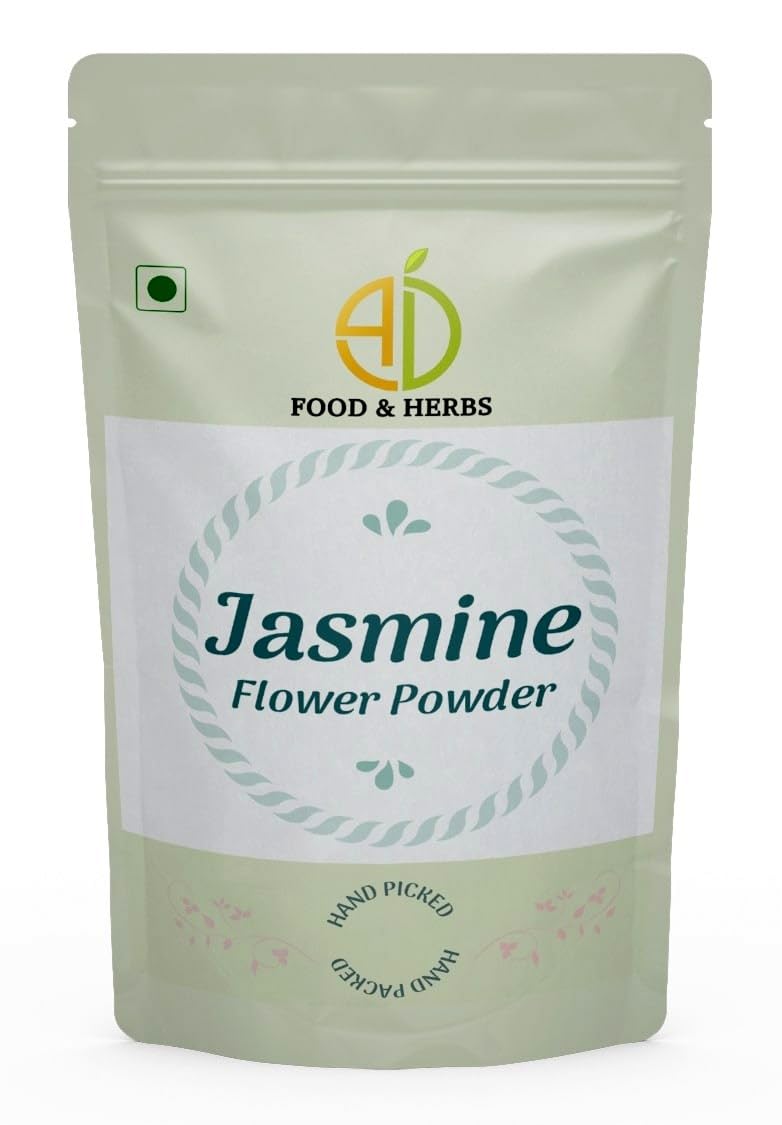 A D Food & Herbs Jasmine Flower Powder Aromatic Edible for Homemade Lattes, Tea Blends, Bath Salts, Gifts, Crafts (50 Gms x pack of 2)-image-6