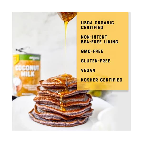 Organic Coconut Milk by Nature’s Greatest Foods - 13.5 Oz - No Guar Gum, No Preservatives – Gluten Free, Vegan and Kosher - 17-19% Coconut Milk Fat, Unsweetened (Pack of 12)