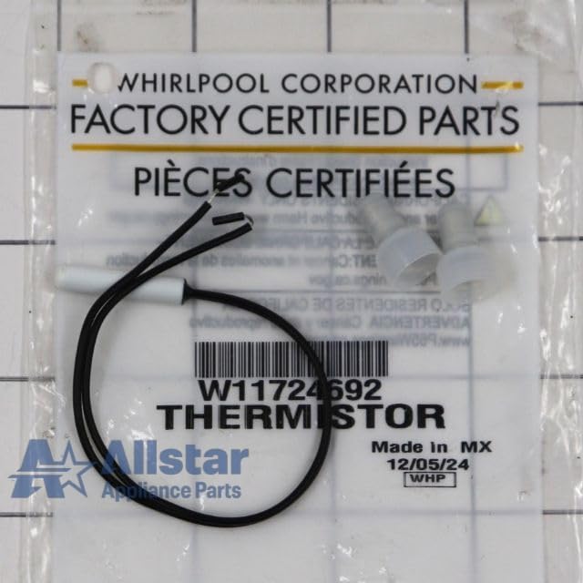 Allstar Appliance Parts W11724692 Refrigerator Thermistor