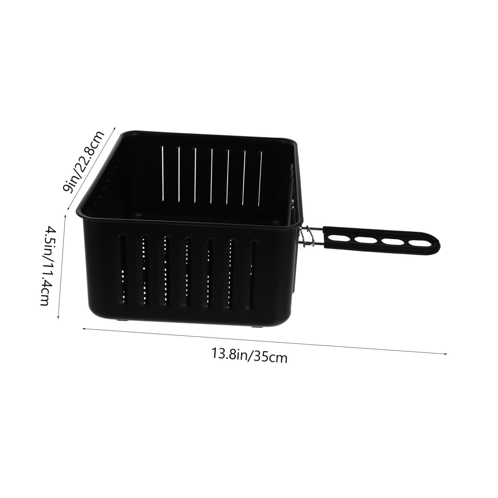 HEMOTON Ergonomic Handle Design Electric Fryer Basket Rolling Basket for Home Grill