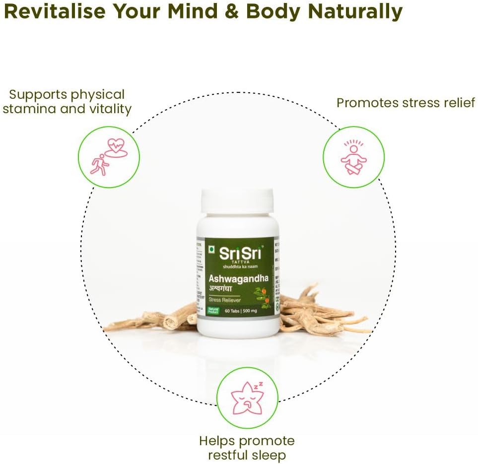 Sri Sri Ayurveda Herbal Ayurveda Sri Sri Tattva Ashwagandha 500Mg Tablet 60