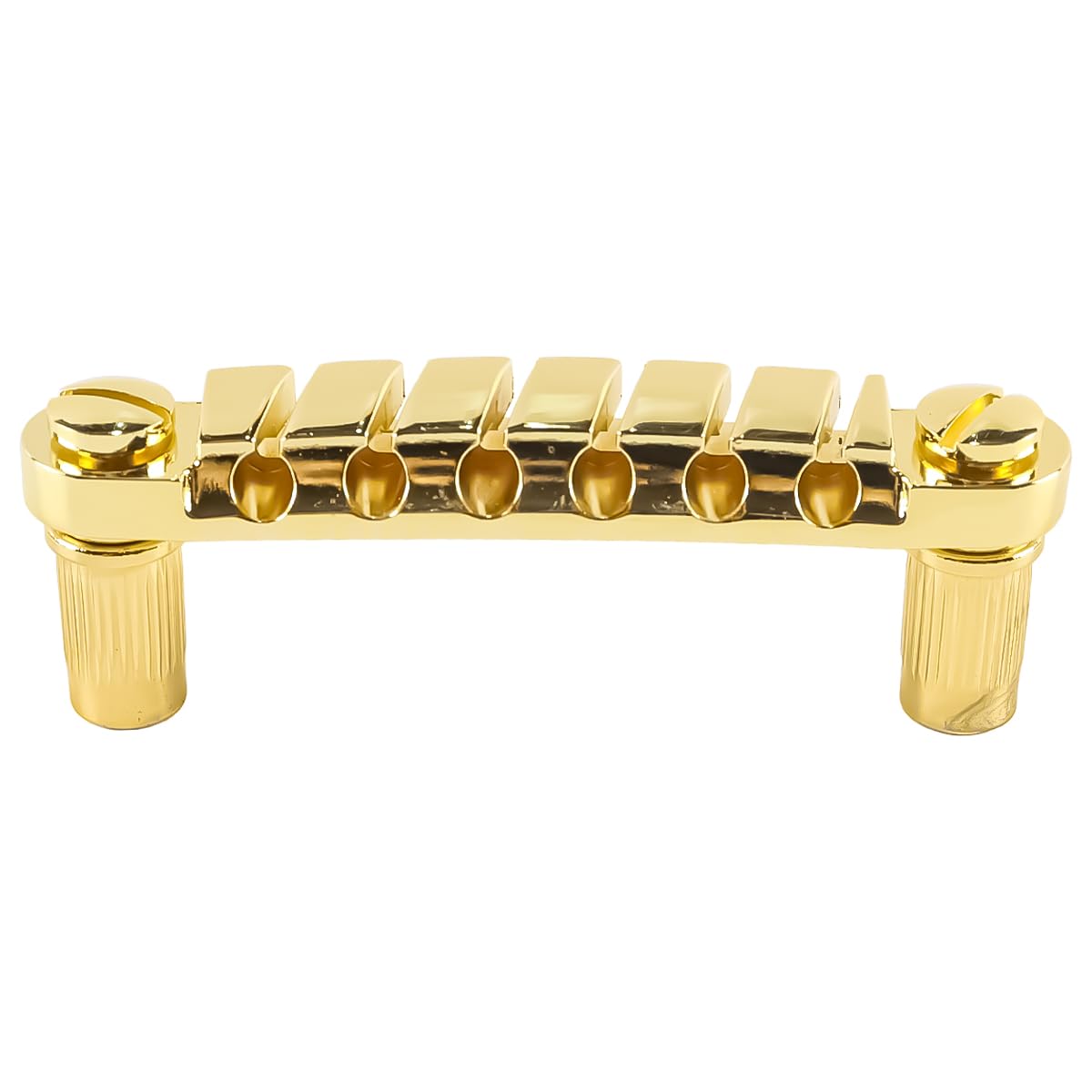 Laroal For CHA-NGE III Electric Guitar Bridge and Tailpiece for Tune-O-Matic Tailpiece 1 Set for 6 String Electric Guitars Replacement Parts(Gold) - Image 4