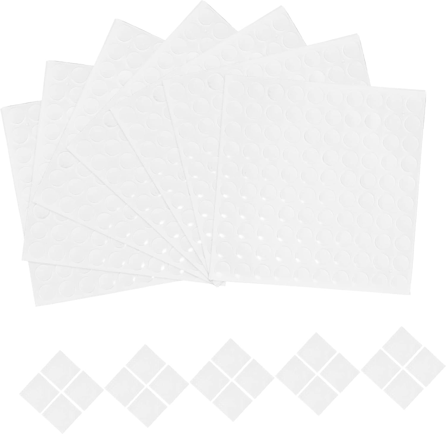 WOONEKY Furniture Bumpers 300 Silicone Door Bumper Pads Adhesive Silent Pads for Cabinets Doors Drawers
