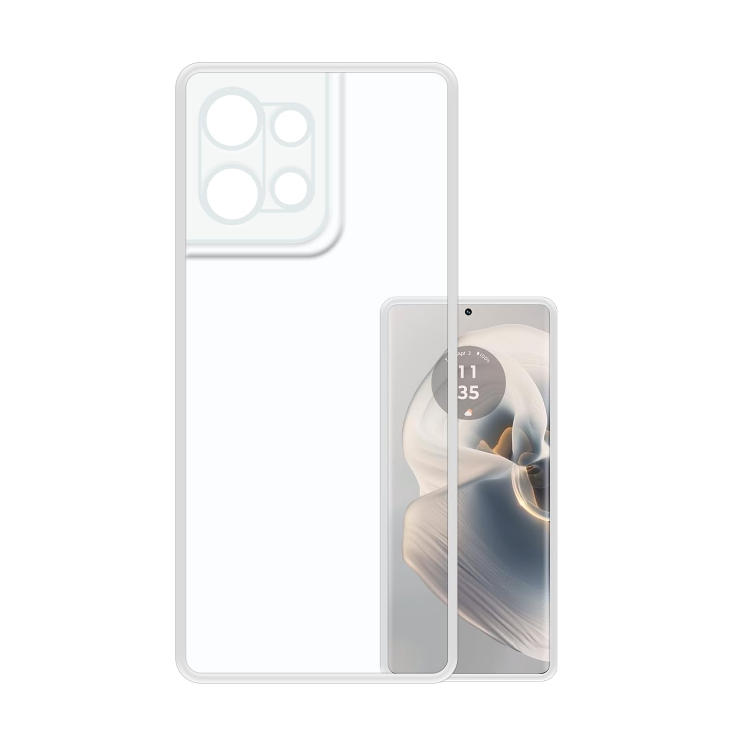 VIDO Transparent Back Case Cover for Motorola Moto Edge 50 (Soft & Flexible & Camera Protection Back Case) (B0DCP3KF2Y) Amazon Price History, Amazon Price Tracker