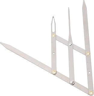 FRCOLOR T Tool Golden Mean Ratio Calipers Makeup Gadgets 1pc Measuring Practical Household Eyebrow Stencil Eyebrow Positioning Ruler Eyebrow Tools Golden Ratio Tool Measuring Tool