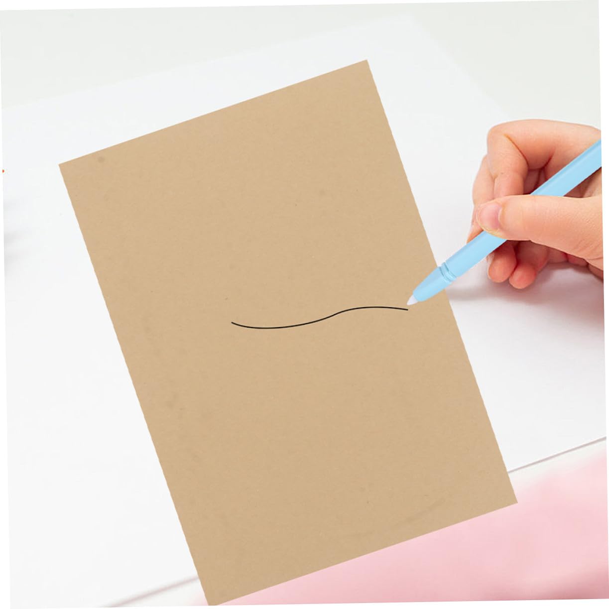 NIYANGLE 100 Blatt Vintage Briefpapier aus Dickem Kraftpapier M² Retro Schreibpapier für Stilvolle Briefe und Kreative Bürobedarf Anwendungen