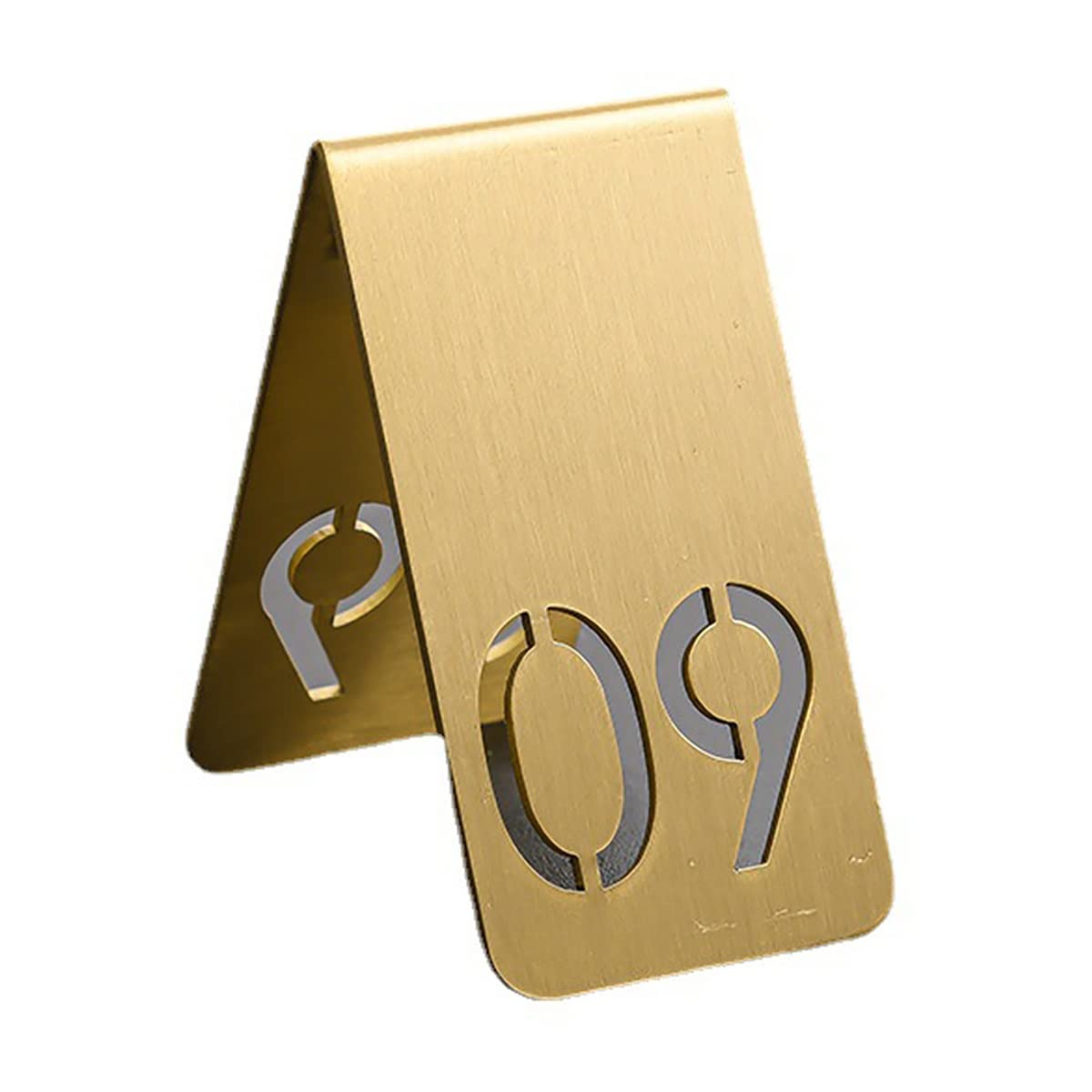 Números de mesa de latón 1 20 placas de doble cara para escritorio de pie de 6.3 x 3.8 cm, para bodas, cumpleaños, bares, cafeterías, hoteles, tarjetas de asiento reservadas, decoración de restaurante