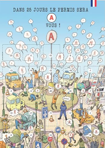 Calendario de 25 días para conducir cuenta atrás