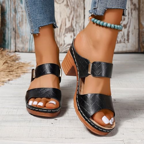 Vestiqs Orthopedic Sandals, Work Sandals for Women Office, Women's Solid Color Orthopedic Stylish Sandal4