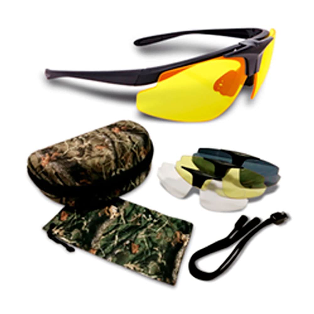 Hunter Occhiali Protezione di Caccia, Unisex Adulto, Nero, S