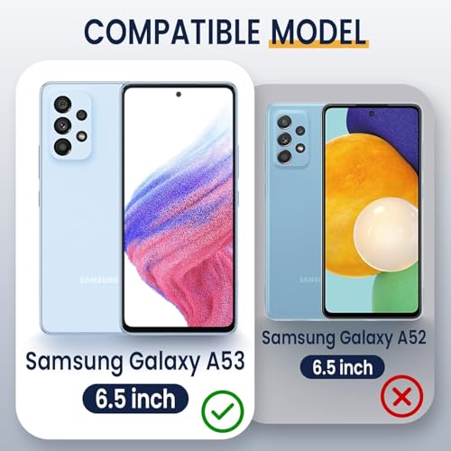Image of Excelsior Flip Cover for Samsung Galaxy A53 | Premium PU Leather | 360 Degree Protection (Black)
