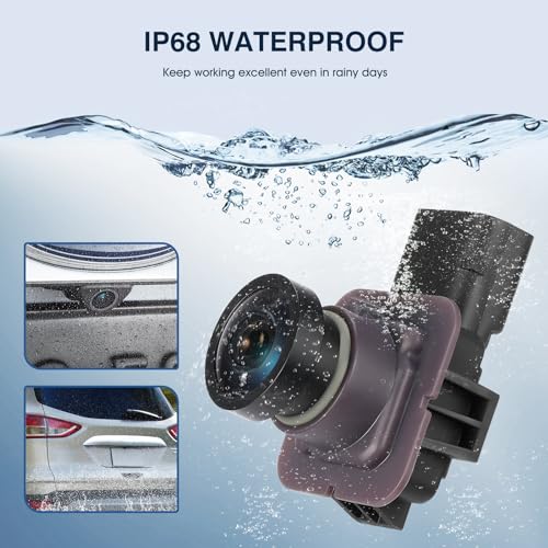 Image of Rear View Backup Reverse Camera Compatible with Ford Escape 2014 2015 2016, Safety Parking Back Up Assist Camera OE Number GJ5T19G490AD GJ5T-19G490-AB EJ5Z-19G490-A