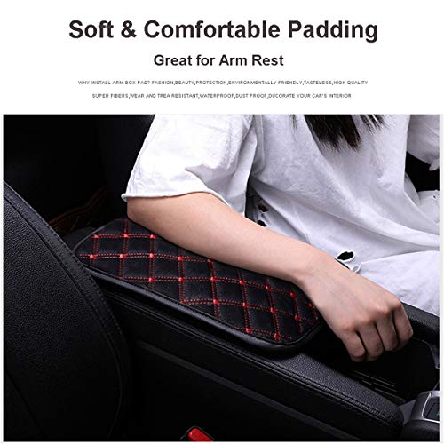 image for LKXHarleya Car Center Console Cover, Universal Car Armrest Cover, PU L