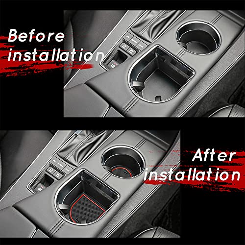 Tapetes Anti-polvo para Toyota Avalon 2019-2022 Rojo miniatura 4