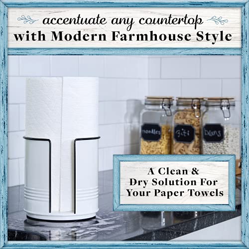 Home Acre Designs Paper Towel Holder - Farmhouse Countertop Dispenser Non-Slip Base For Kitchen & Bathroom #TOP1