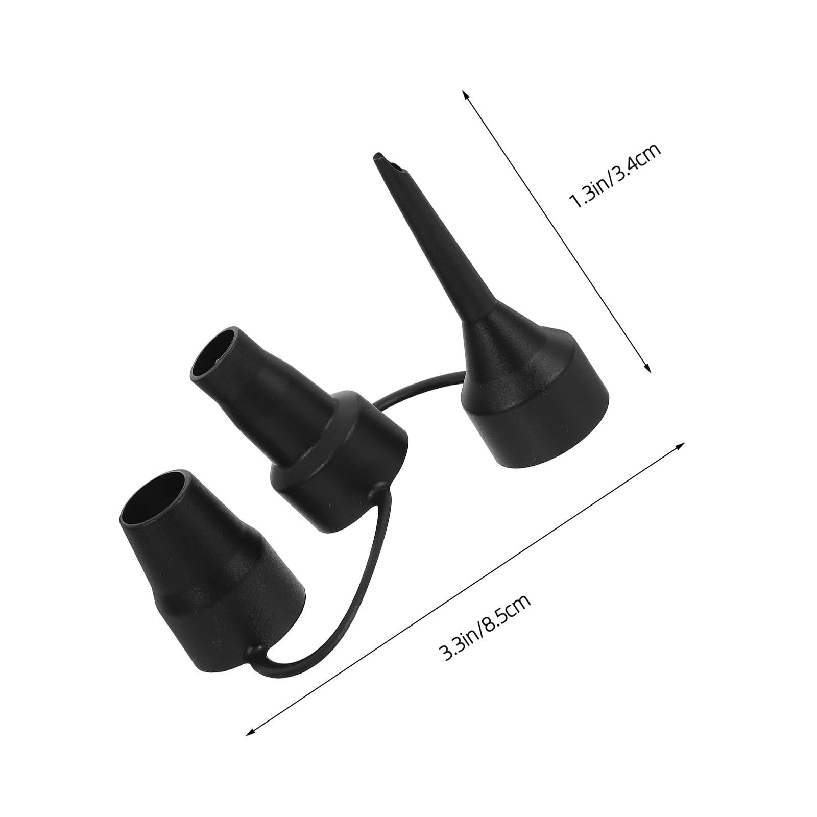 VANZACK 16 Stück Luftpumpen-Düsen Ersatz: Aufblasbare Pumpenadapter aus Kunststoff für Luftmatratze, Bett, Sofa, Pool – Düsenersatz für Campingpartys