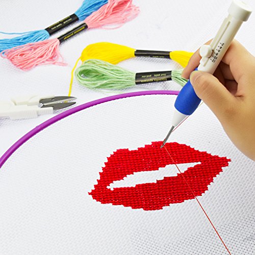 WXJ13 punch aghi da ricamo, 4 dimensioni Magic kit...