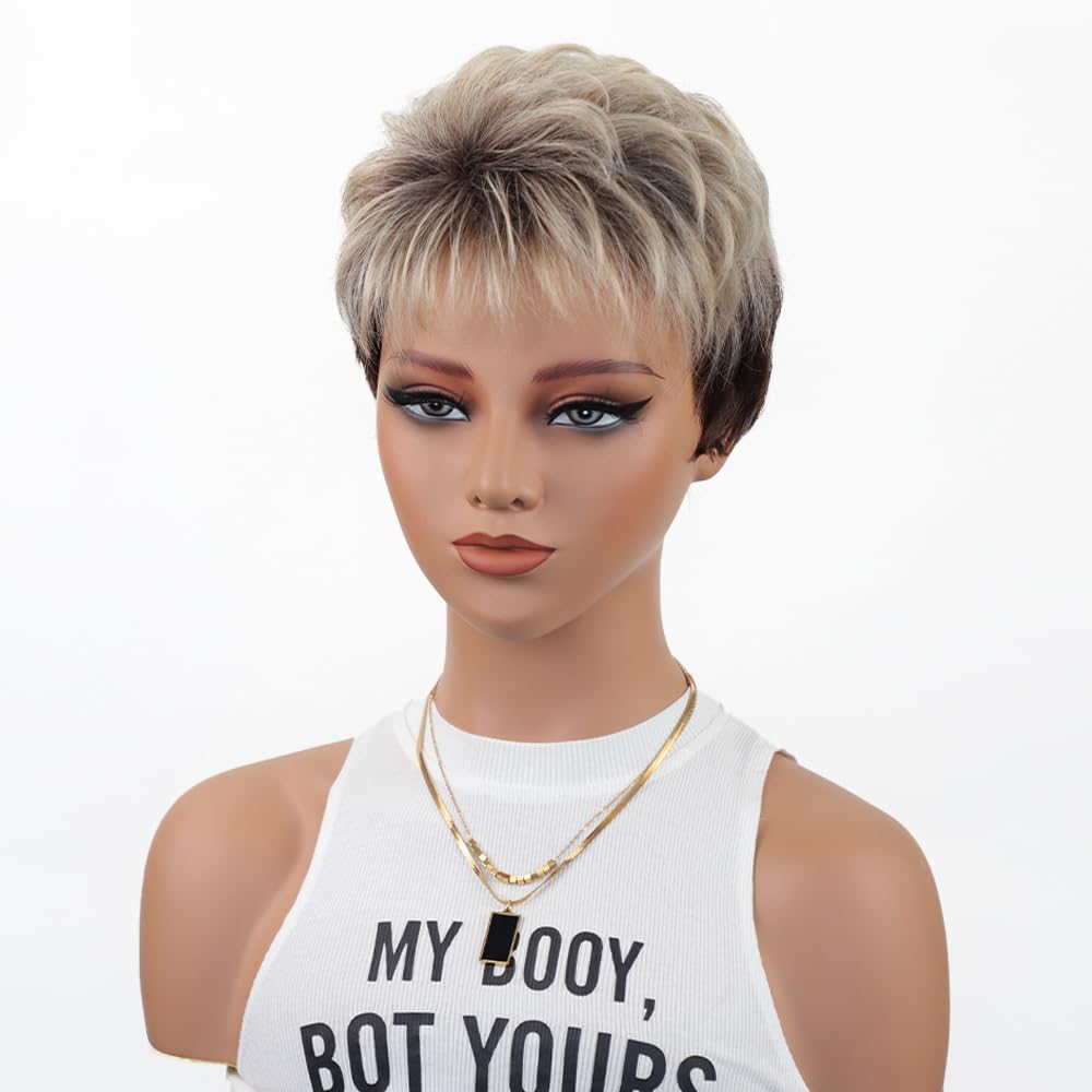 XIUFAXIRUSI Synthetic Wig for Women with Adjustable Breathable Cap