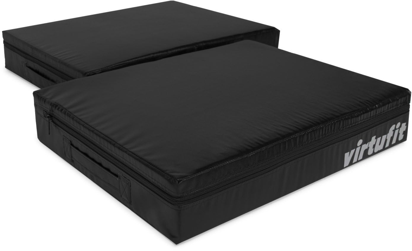 VirtuFit Juego de Almohadillas de Gota – Desechar, Almohadilla, Estera de Lanzamiento, Placa de Lanzamiento, Soporte para Mancuernas, Bandeja para Discos