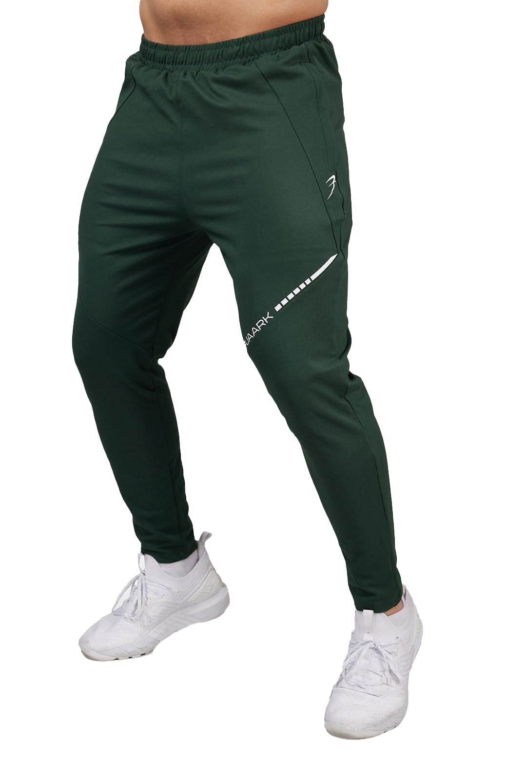 Men Slim Fit Trackpant for Running, Sports & Gym Workouts with 2 Zipper Pockets-image-0
