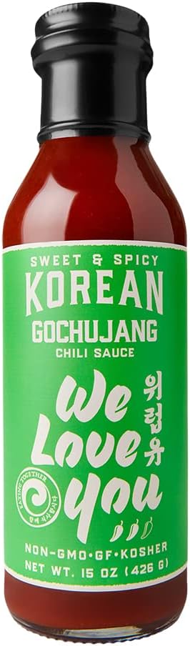 We Love You Sweet & Spicy Korean Gochujang Chili Sauce, 15 Ounce