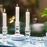 [Embalaje seguro]: este conjunto de candelabros con estilo viene en un empaque compacto de algodón perlado, es amigable con el medio ambiente y protege mejor el candelabro, lo que le brinda una experiencia de compra agradable.