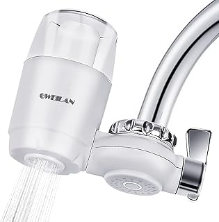 Faucet Water Filter, Oweilan Water Faucet Filtration System for Kitchen and Bathroom Sink, Tap Faucet Mount Water Filter R...