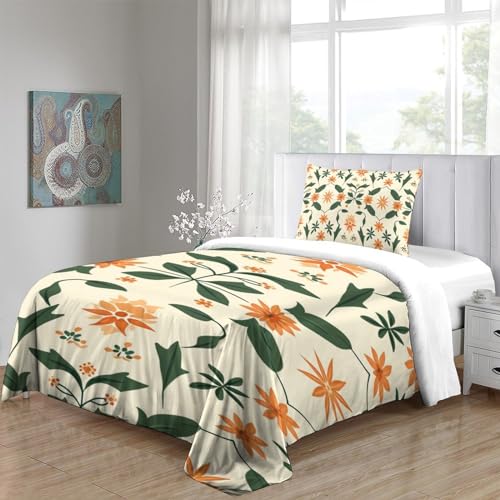 Housse de couette fleurs impression 3D pour transformer votre chambre en oasis - 5