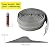 VUAOHIY Universal Garage Door Bottom Threshold Seal Rubber Strip with Adhesives, DIY Weatherproof Weather Stripping Replacement (10FT, Gray)