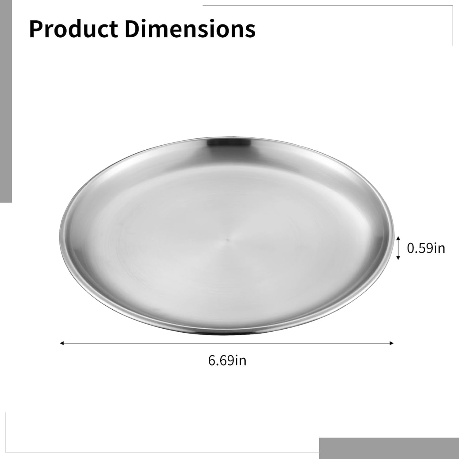Pet Feeding Dish for Stray Ferrets Kittens, 12 Pcs 6.7 X 0.6 in Shallow Whisker-Friendly Cat Bowls Stainless Steel