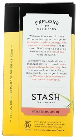 Stash Tea Lemon Ginger Tea 6x each 20 CT
