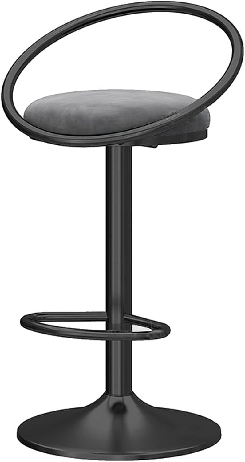 Tabourets de bar pivotants en velours rembourré et grand confort