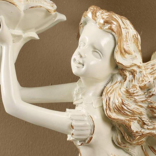 Cadeau de nouveauté sculpture murale blanche design fleur - 5
