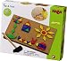 HABA Tap & Tack Imaginative Design Play Set with Corkboard, Hammer, Templates and 100 Wooden Tiles