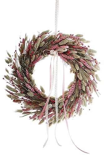 CREAFLOR HOME Türkranz Trockenblumen rosa D.36-40cm