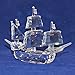 Swarovski Crystal Figurine SANTA MARIA SHIP w/mirror #7473NR000003 PERFECT +Box