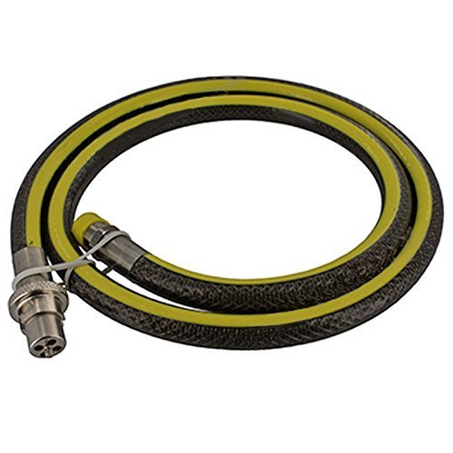 SPARES2GO Universal Oven Cooker Gas Supply Hose Pipe (5ft / 1.5m, 1/2 inch, Straight Bayonet, BS EN14800 CE)