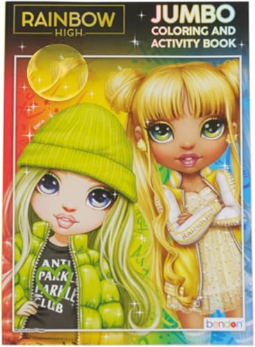 Rainbow High Livre de coloriage pour occuper les enfants sans écran 80p
