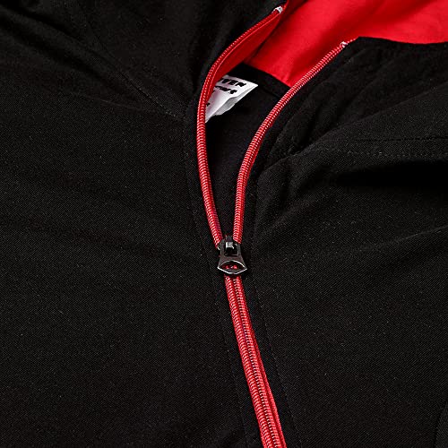 Image of EYEBOGLER Men's Designer Full Slevees Solid Hooded Neck T-Shirt Black