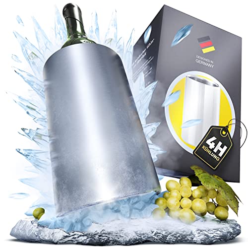 SilverRack Enfriador de botellas de vino de acero inoxidable – enfriador de botellas de...