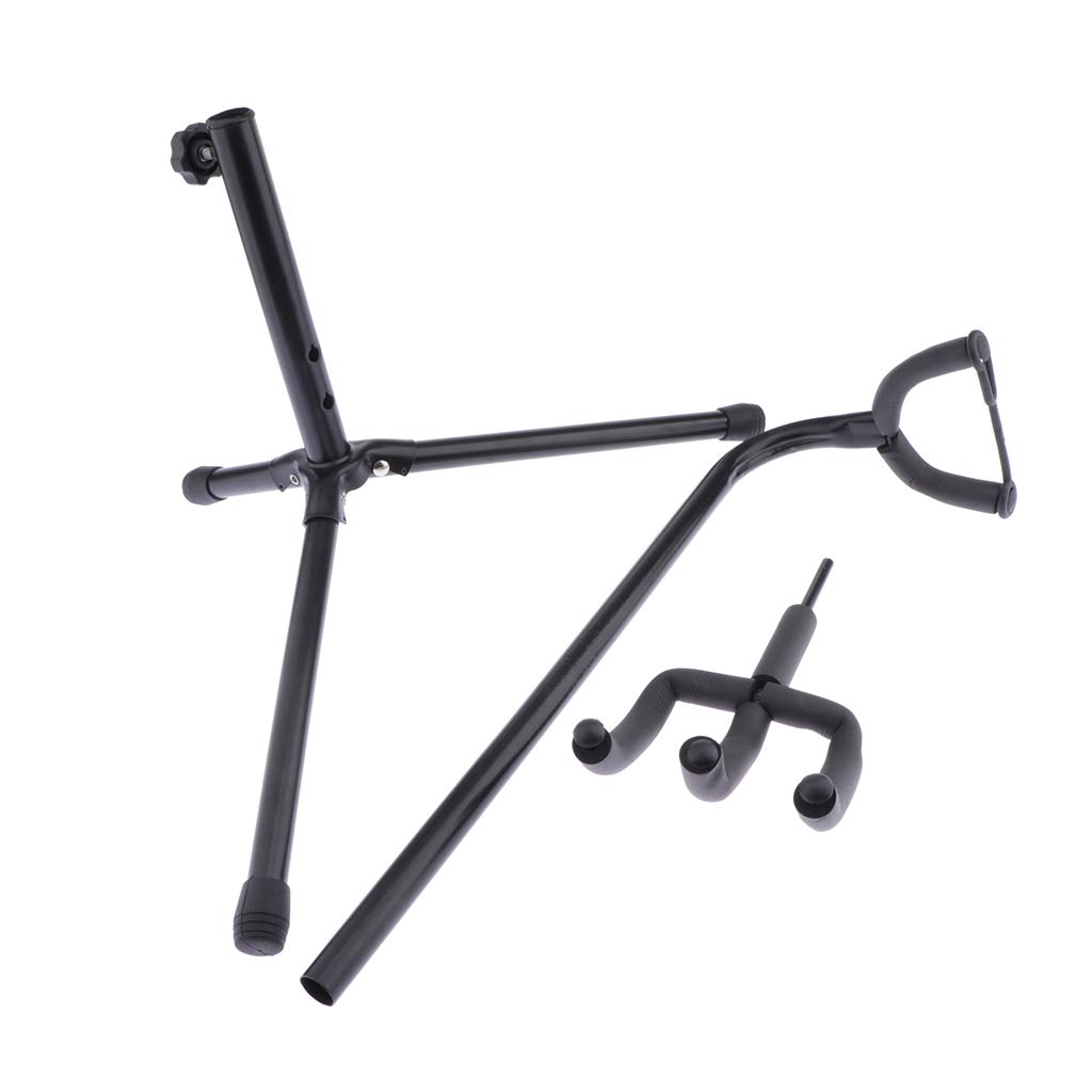 Erhu Ständer Halter, Gürtelmontierte, faltbare Eisenhalterung für chinesische Violine, tragbarer Instrumentenständer zum Spielen & Präsentieren