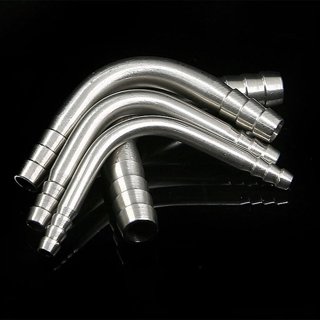 Stainless Steel Pipe Fittings,Stainless Steel Elbow,1pcs 6mm 8mm 10mm 12 13 14 16 20 25mm Double Pagoda Bend, 304 Stainless Steel 90 Degree Pipe Bend Pagoda Connector Pagoda Elbow(6MM)(20MM)