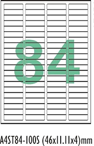 Desmat A4 Size Paper Labels For Laser, Inkjet & Copiers (84 Label  Sheet)(Pack Of 50 Sheets)
