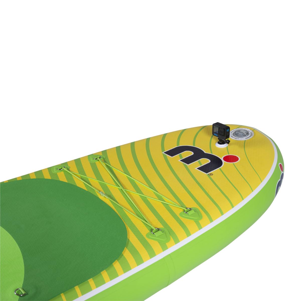 Mistral© SUP Board Set Verde 10'6 - Aufblasbar - für Kinder & Erwachsene - Anfänger & Fortgeschrittene - Mit Universal Kamerahalterung
