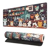 DÉCOREZ VOTRE ESPACE : Le grand tapis de souris adopte un style fluide, sa forme exquise et unique est plus attrayante, ajoutant une touche d'art à votre mode de vie et apportant une décoration élégante à votre environnement de travail.