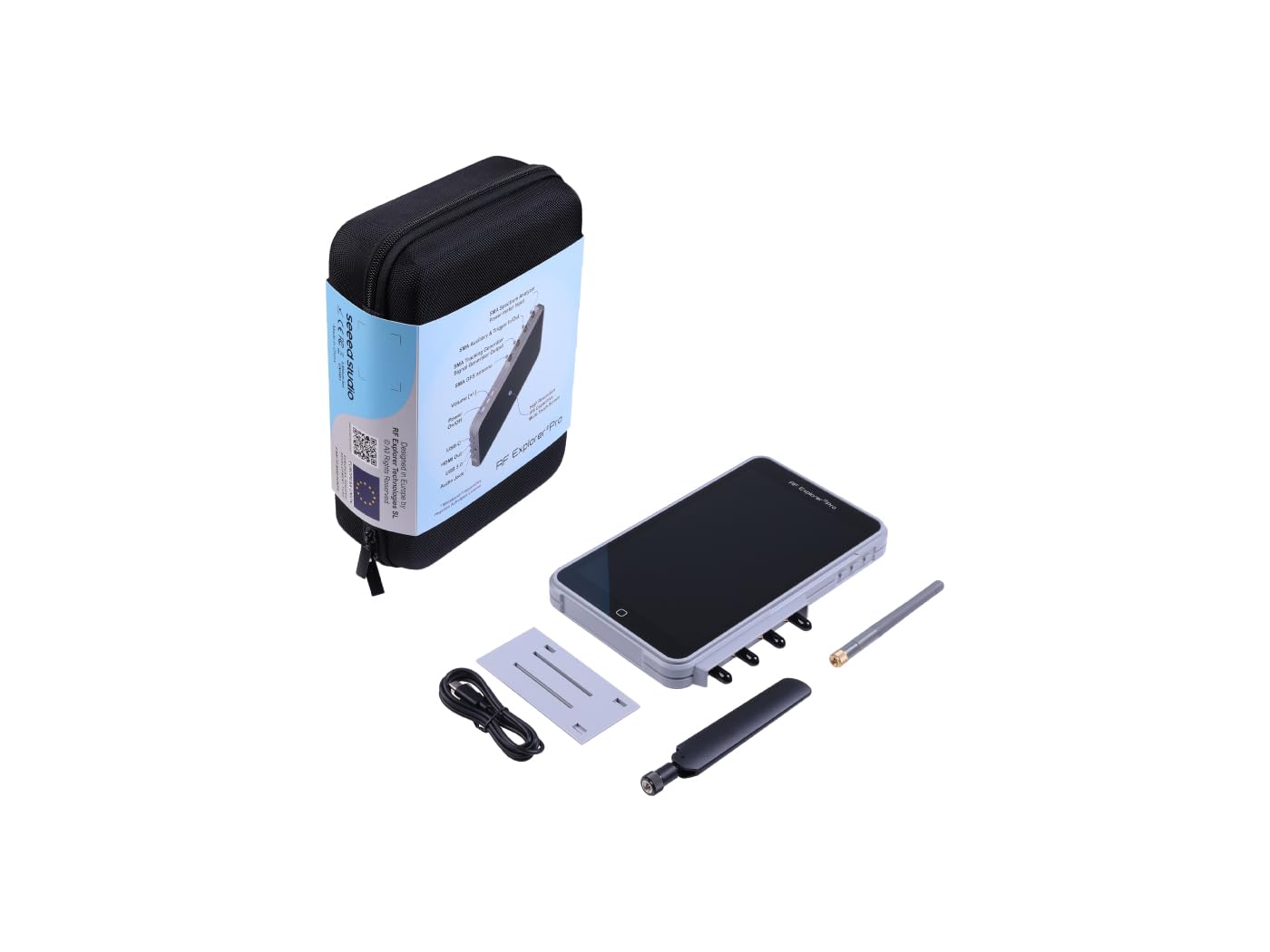 RF Explorer® Pro — Touch Screen Advanced Spectrum Analyzer, 15MHz to 3.3/6/7.5GHz Precise Sweep, 1280×800 High-Resolution Display, Modular Licensed Design for Professional RF Analysis