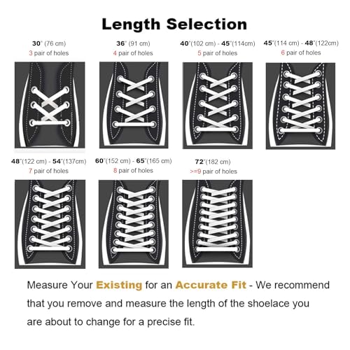 Stepace [2 Pairs Flat Shoe Laces For Sneakers 5/16 Inch Width 30 Inch-72 Inch Length 26 Color Shoelaces Navy Blue 54" thumb #4